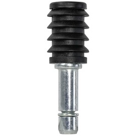 WAGNER 11008399 Pin + Round Tube Sleeve 2-Piece Diameter 17/20/8 mm Height 26/26/60 mm for Furniture Castor / Furniture Glides with Holder 8 mm Galvanised Steel / Plastic Clamping Ring