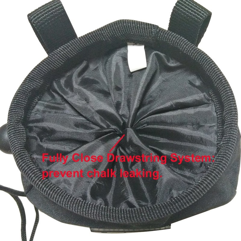 Rock Climbing Chalk Bags with Belt Zipper Pocket and Adjustable