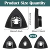 3PCS Mult Tool Sanding Heads, Triangle Trimming Machine Grinding Accessories,