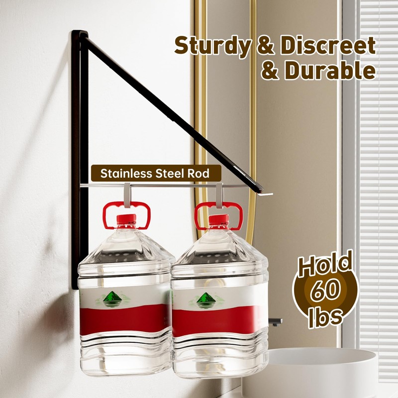 Deasolin Clothes Drying Rack, Laundry Room Wall Mounted Retractable Clothes