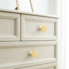 YYMSEN 6 Pcs Brass Heart-Shaped Gold Cabinet Knobs, Suitable for