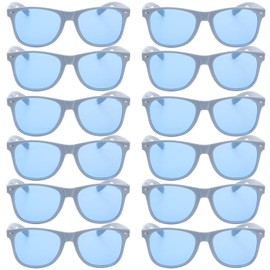 Tethzeng 8 Pairs Bridesmaid Proposal Gifts Sunglasses Decorations bachelorette party sunglasses 8 pack accessory favors for Women girls (8, Dusty Blue)