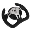 277mm Racing Steering Wheel with 135mm Adapter Black PU Universal