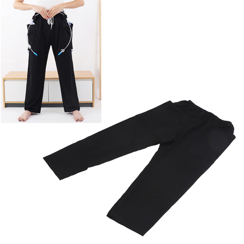 Catheter Leg Bag Pants 2 Large Pockets Cotton Comfortable Urine