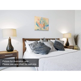 Niwo ART - Mountains and Sea, World's Most Famous Paintings Series, Canvas Wall Art Home Decor, Gallery Wrapped, Stretched, Framed Ready to Hang (24"x20"x3/4")