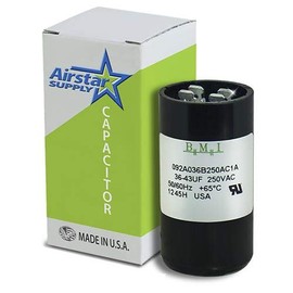 36-43 uF x 220/250 VAC - Well Pump Motor Start Capacitor - 36-43 uF x 250 VAC BMI Replacement # 092A036B250AC1A - Made in The USA