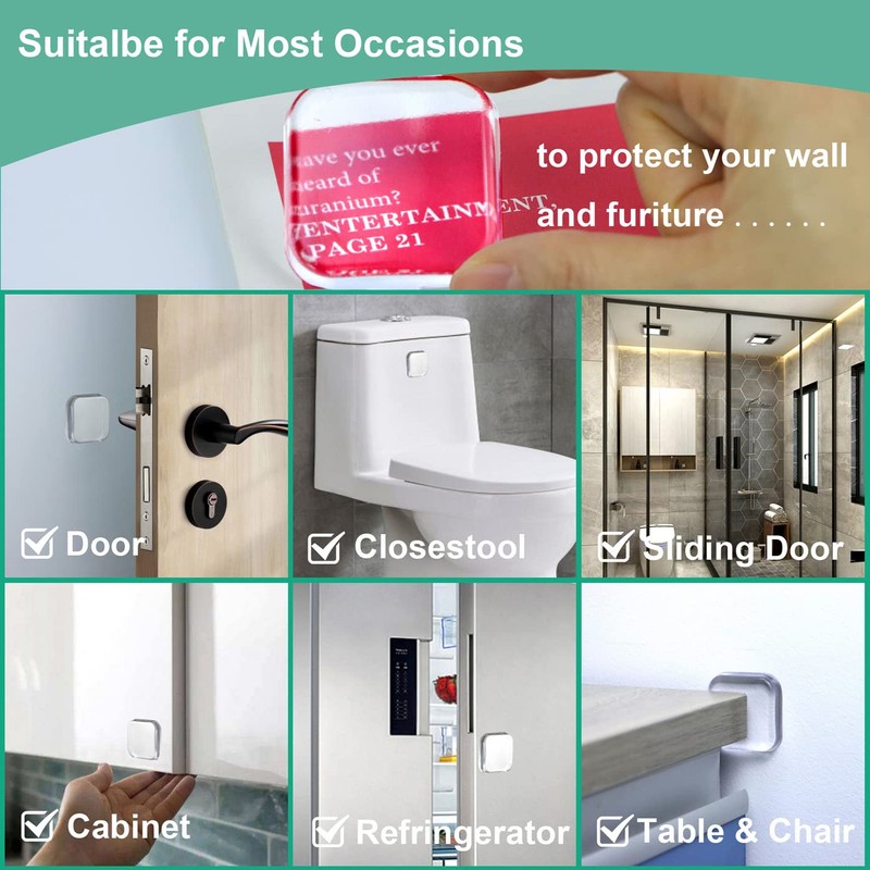 HICOBOS Door Stopper Wall Protector - Wall Shield Bumper Guard