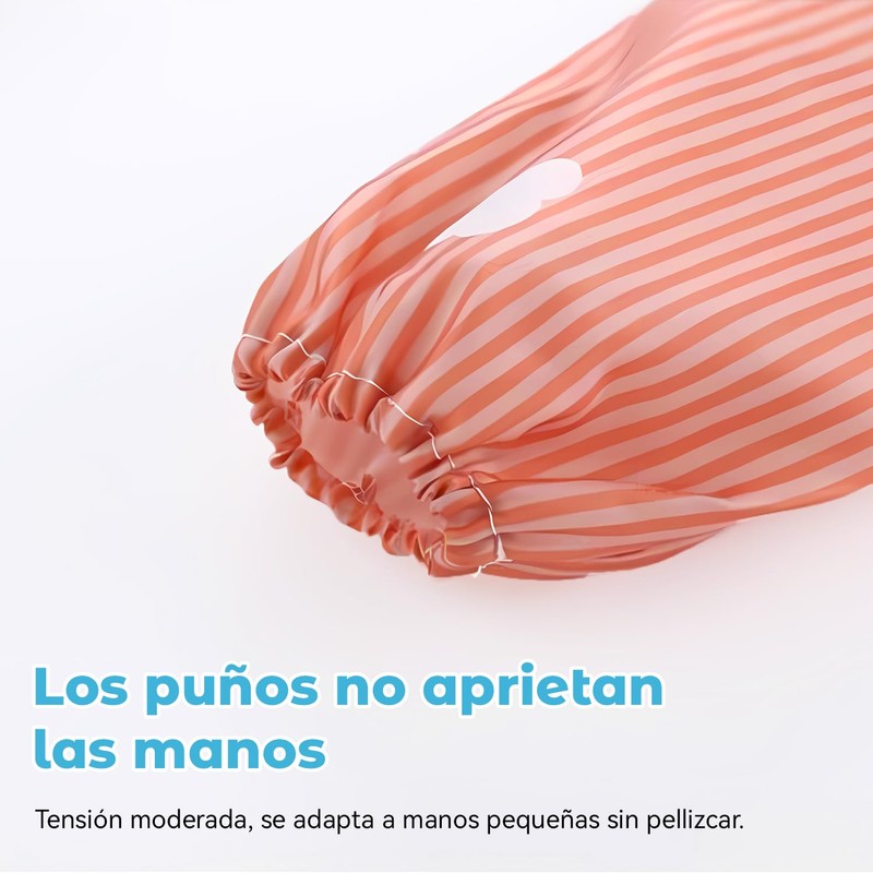 3/5 Pcs Baberos para Bebé,Baberos para Bebe Impermeable con Mangas,Baberos