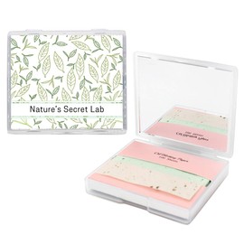 [varuza] Biodegradation Natural Hemp Face Oil Suction Paper with Mirror Case and Refills