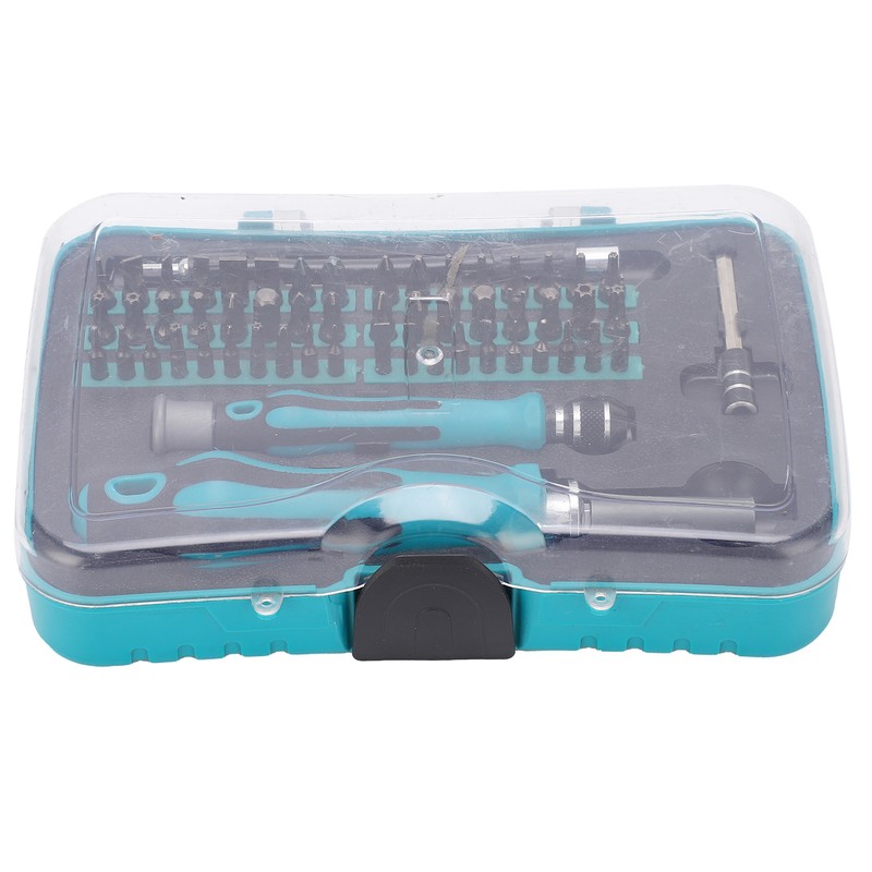 57Pcs Ratchet Screw Set Driver Bits with Socket Handle Manual