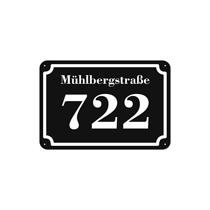 House Number and Street Sign 2 mm Aluminium Composite 20
