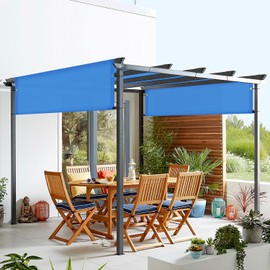 FLORALEAF 6'×18' Pergola Shade Cover Universal Replacement Canopy for Outdoor Patio Porch Backyard Gazebo with Grommets Weighted Rods