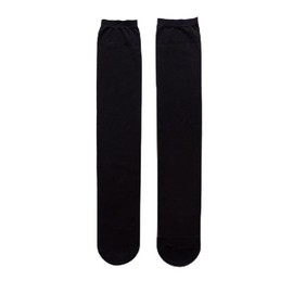 DUINIU 2 Pairs Of Black Stockings, Women's Knee-High Fashion Socks, Women's Knee-High Stockings, Calf Socks, Opaque Knee-High Socks, Boot Socks