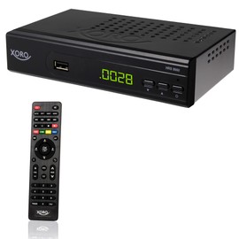 Xoro HRS 8659 digitaler Satelliten-Receiver mit LAN Anschluss (HDTV, DVB-S2, HDMI, SCART, USB 2.0 Media Player) schwarz