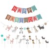 AOZUO Dog Themed Happy Birthday Banner Set, Banner with Dog