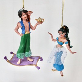 Gisela Graham Aladdin and Jasmine hanging decorations