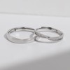 Meissa Adjustable Promise Rings for Couples Sterling Silver Matching Wedding