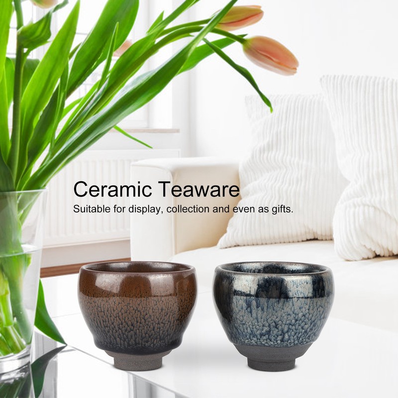 Elegant Ceramic Tea Cup Japanese Style Glaze Porcelain Teaware Set