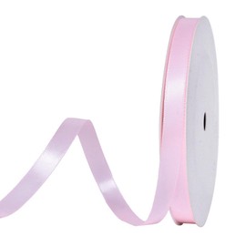 100 Yards Satin Ribbon Pink, 10mm Double Sided Ribbon Gift Ribbon Decorative Ribbon Silk Ribbon Double Satin Ribbon Satin Ribbon for Wedding Birthday Party Decoration, Gift Wrapping, Crafts