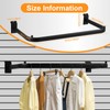 Polmart Slatwall Steel U-Shape Hanger Rail, 4-Pack