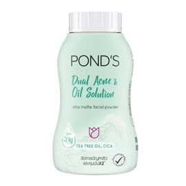 POND'S Dual Acne & Oil Control Ultra Matte Face Powder, Tea Tree Oil and CICA, 50 g