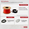 LuxHeat 15sqft Floor Heating Cable Kit - 120v Heated Floor
