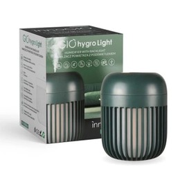 InnoGIO Hygro, Luftbefeuchter mit Ultraschall & Beleuchtung, Leiser Diffusor fürs Schlafzimmer, Intuitives Touchpad, bis zu 8 Stunden Autonomie, 600ml Tank, Aufladbar mit USB-C, Grün