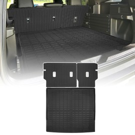 ZQULOYO Cargo Liners Backrest Mat for Honda Passport Accessories 2026 with Hook&Loop Rear Trunk Mat Rear Seat Back Cover Protector All Weather Anti-Slip Split Dog Liner 3 PCS