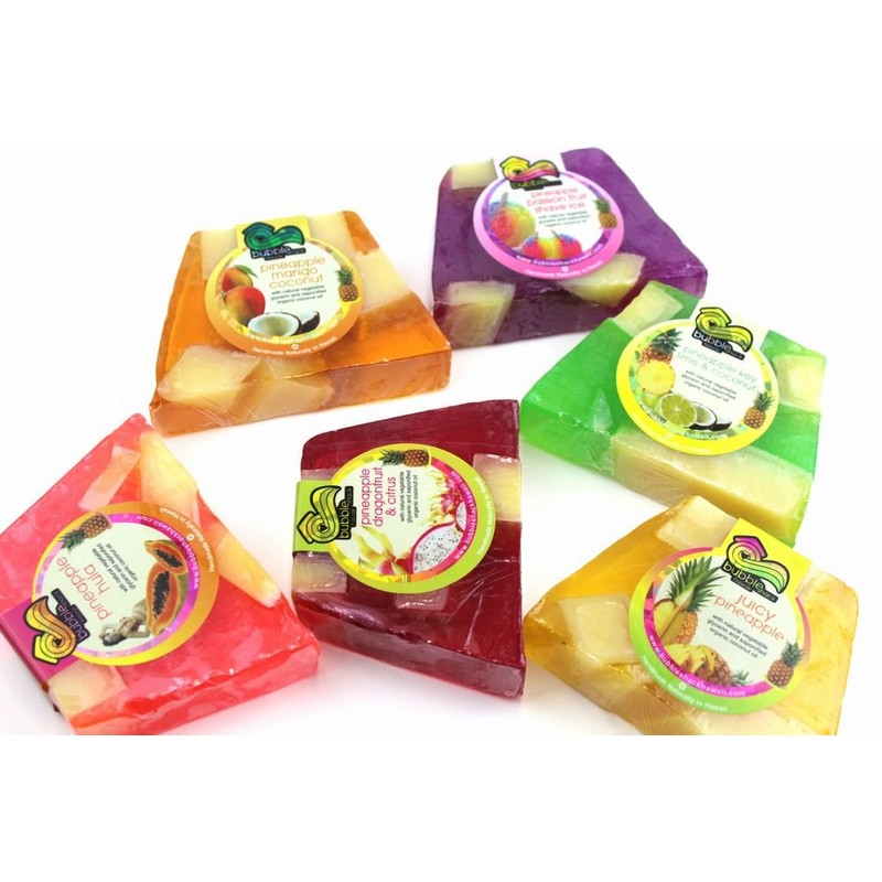 Hawaii Souvenirs, Hawaiian Goods, Bubble Shack, Pineapple, Chunk Soap, Lime