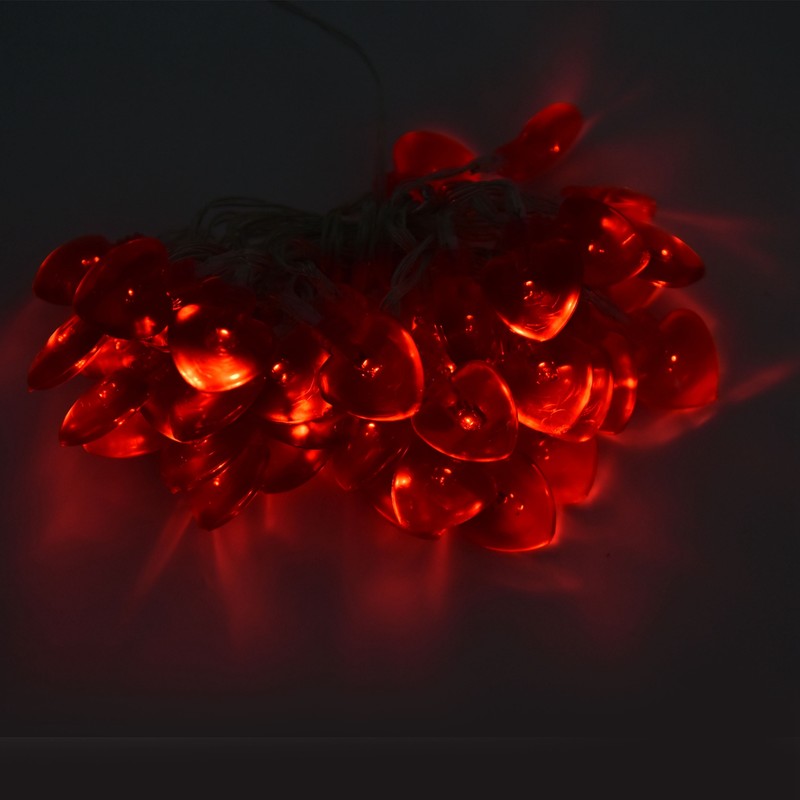 Heart Shape 20LED String Lights 2M Copper Wire Light for