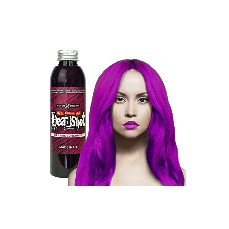 Headshot Burgundy Hair Colour, Bizarre Burgundy, Semi-Permanent Hair Dye, 150