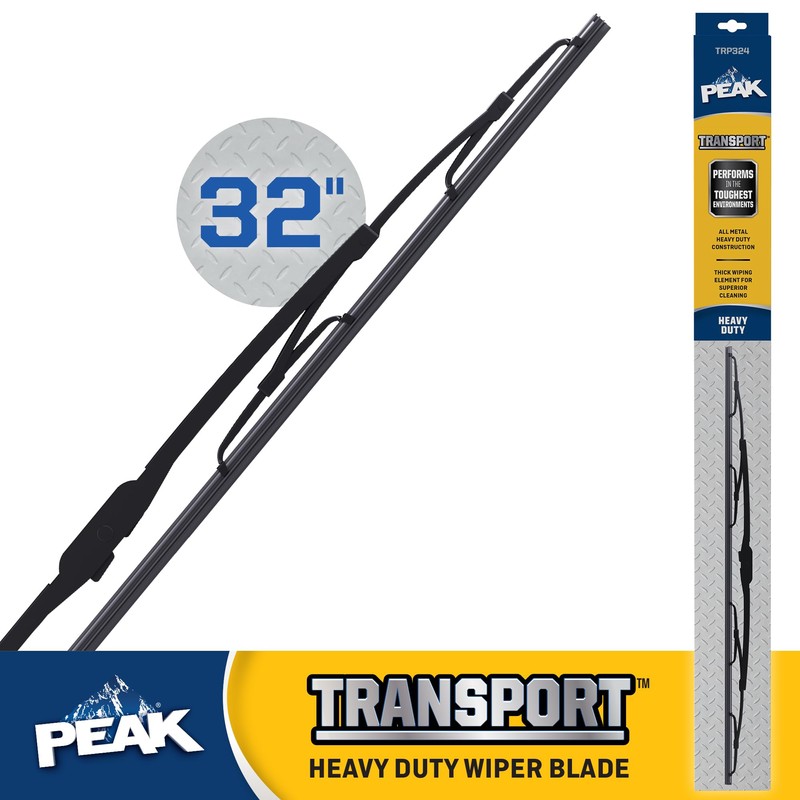 PEAK Transport 32" Heavy Duty 12x4 Hook Windshield Wiper Blade,