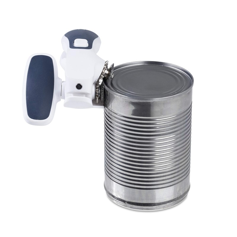 Zyliss E930043 Can Opener Lock and Lift, Plastic/Stainless Steel, White/Grey,