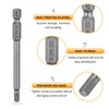 HARFINGTON 5pcs H4.0 Hex Head Drill Bit Wrench 4mm Metric