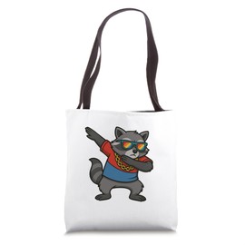 Dabbing Raccoon Sportswear Cool Animal For Kids Men Women Tote Bag