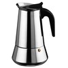 Ilsa Espresso Bonkaffe Stainless Steel Italian Cafetiere, Silver 2 cups