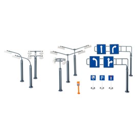 siku 5594, Road Signs and Street Lamps, Plastic, Multicolour, Versatile