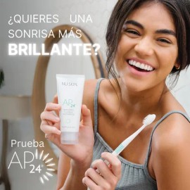 Nu Skin | Kit 2 AP24 Pasta Dental Blanqueadora | Sonrisa y Dientes Brillantes | Sabor Vainilla y Menta | Aliento Fresco | Blanqueador Dental | 110g