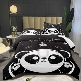 Bodhi Kids Comforter Twin,Cute Panda Comforter Set for Boys Girls Kids,Animal...