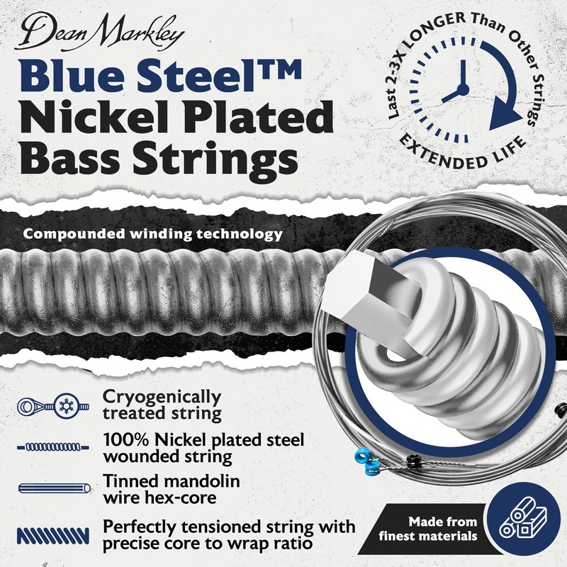 Dean Markley Blue Steel NPS 4 String Bass Strings DM2670A