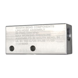 South Bend Components 3-Way Aluminum Propane/Natural Gas/Air Distribution Manifold Block