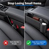 Car Seat Gap Organizer with Cup Holder – Leather-Style Storage