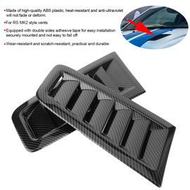 Hood Vents, 2Pcs Universal Car Hood Vent Wear Bonnet Vents Practical Engine Hood Vents for Focus RS MK2 (Carbon Fiber Pattern)