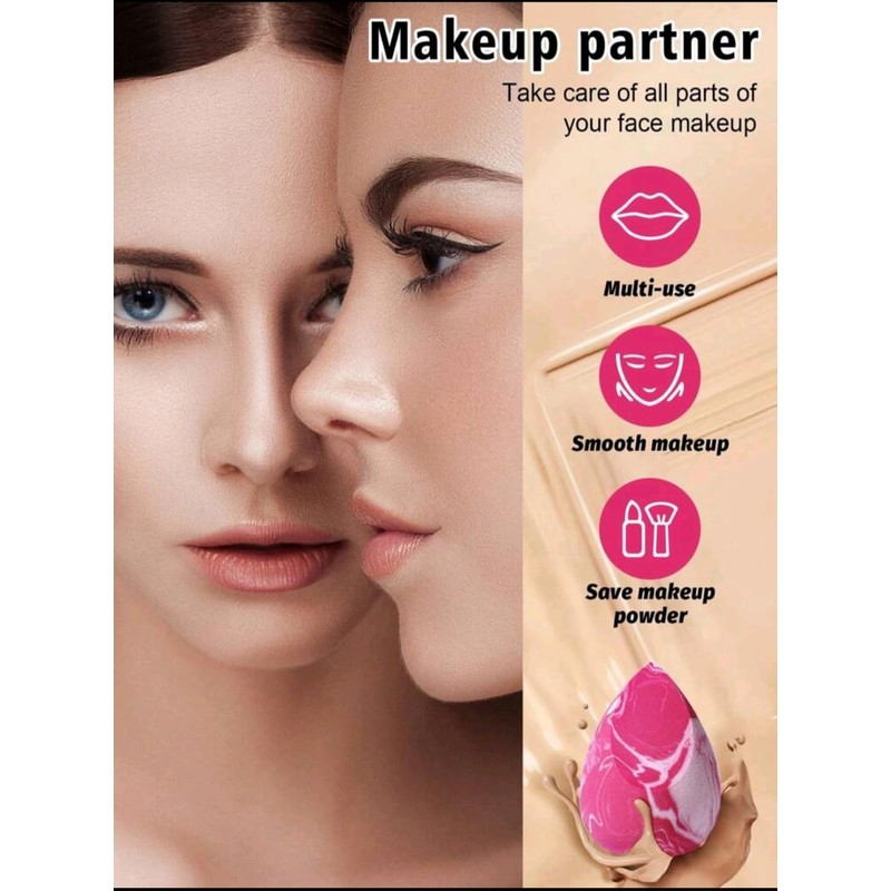 Makeup Sponge Set - Various Designs & Colours - Large