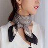 AIKOO Scarf, Women's, Hair Ornament, Silk, Leopard Print, Office, Thin,