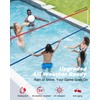 Swimming Pool Volleyball Net Replacement Heavy Duty, Extra-Long 15FT-28FT Adjustable,