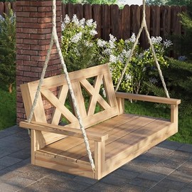 Barn-Shed-Play Decorative Cream Porch Swing Chain Cover - Weather-Resistant Olefin Fabric Cover for Swing Chains