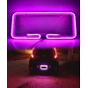 12V Universal Purple Car Truck Neon License Plate Frame Front