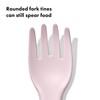 OXO Tot Plastic Fork and Spoon Set - Opal and