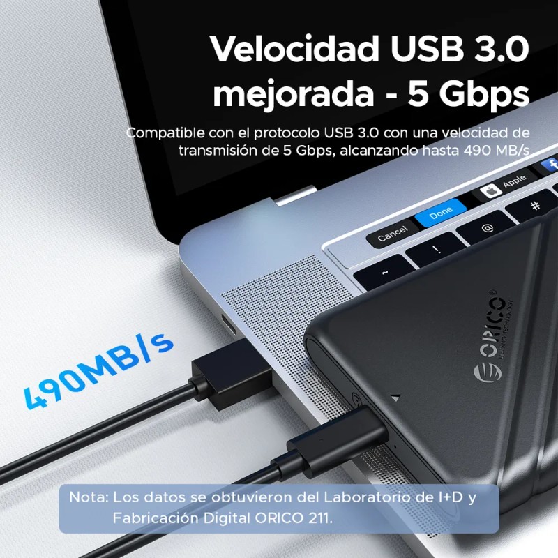 Orico Case Externo Para Hd/ Ssd Sata 2.5 Usb 3.0